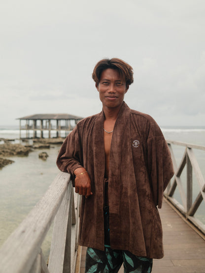 Take It Easy Corduroy Kimono