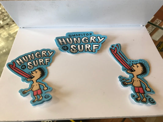 Gwapitos Hungry 4 Surf Sticker